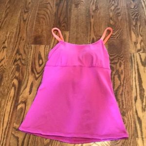 Prana pink and orange tank